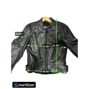 First Gear by Hein Gericke Thick Heavy Women's Leather Padded Motorcycle Jacket